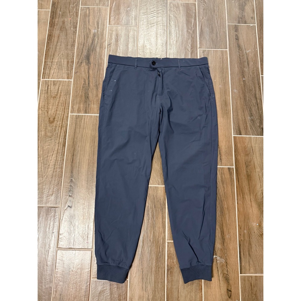 Greyson Montauk Jogger Pants Mens 38 Blue Gray Golf Trousers Cuffed Hem